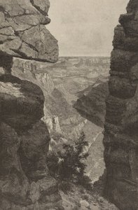Grand Canyon of the Colorado, View from the Hance Trail by H. Bolton Jones